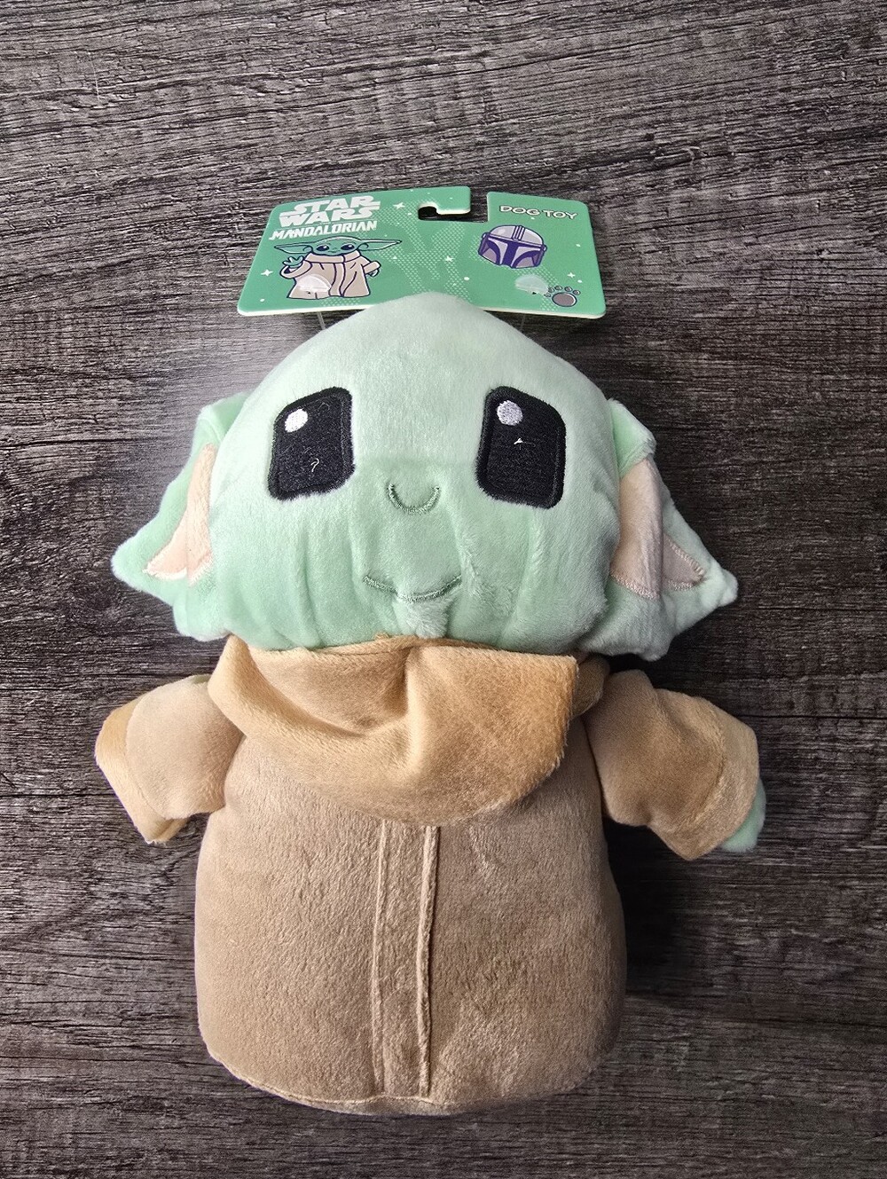 Star Wars Mandalorian Baby Yoda Grogu Plush Dog Toy 9" Squeaky Stuffed Pet Toy